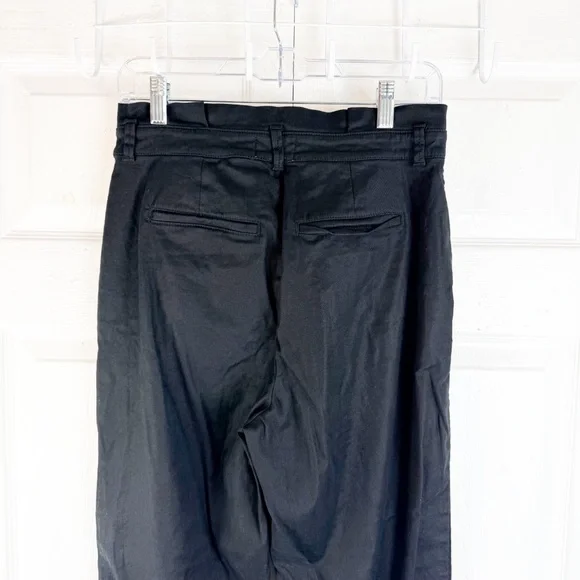 Evereve Black Cropped Ankle Pants Size 29 Stretch Tapered Workwear Chic - Picture 4 of 11